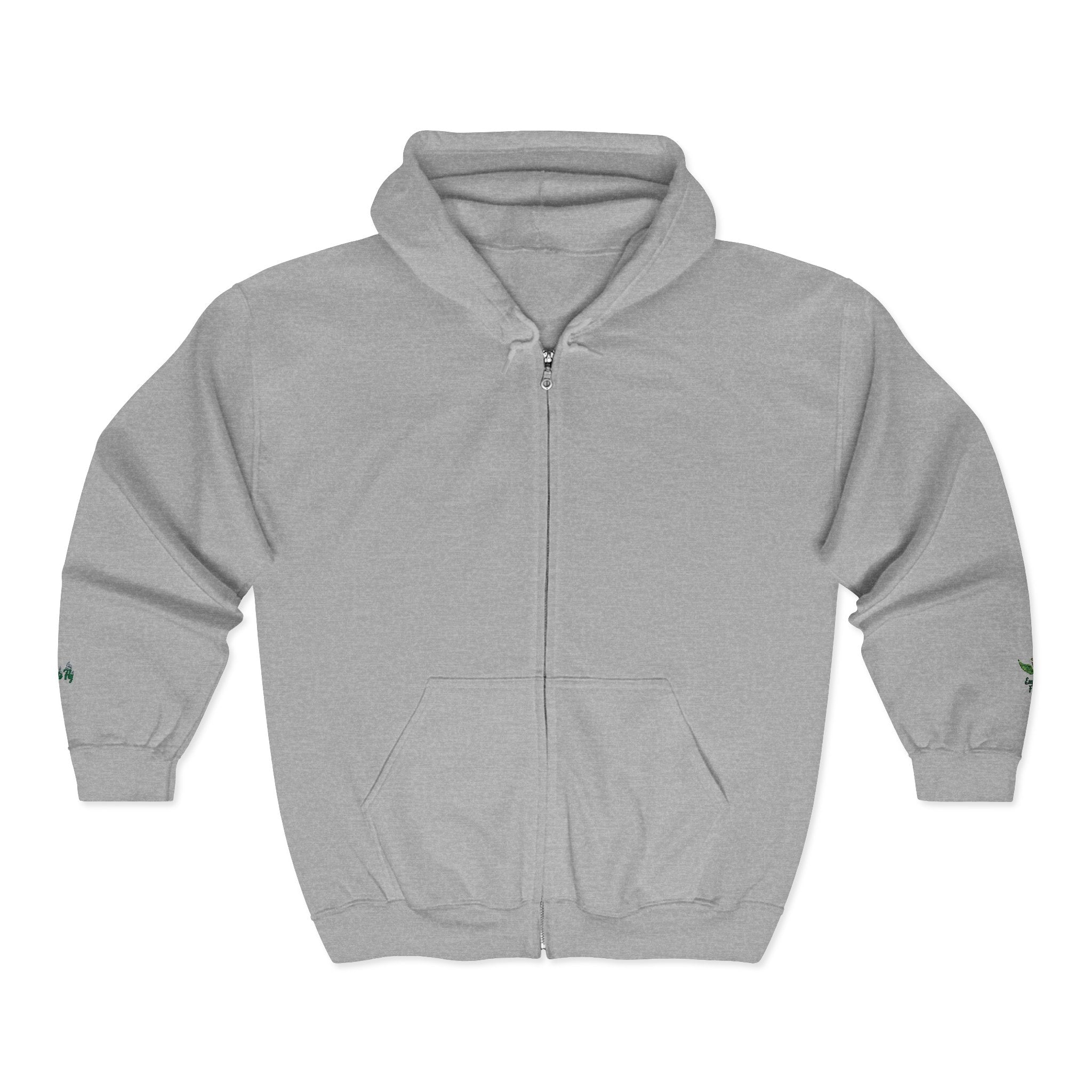 Emerald Flyer Zip Hoodie Cuff Logo