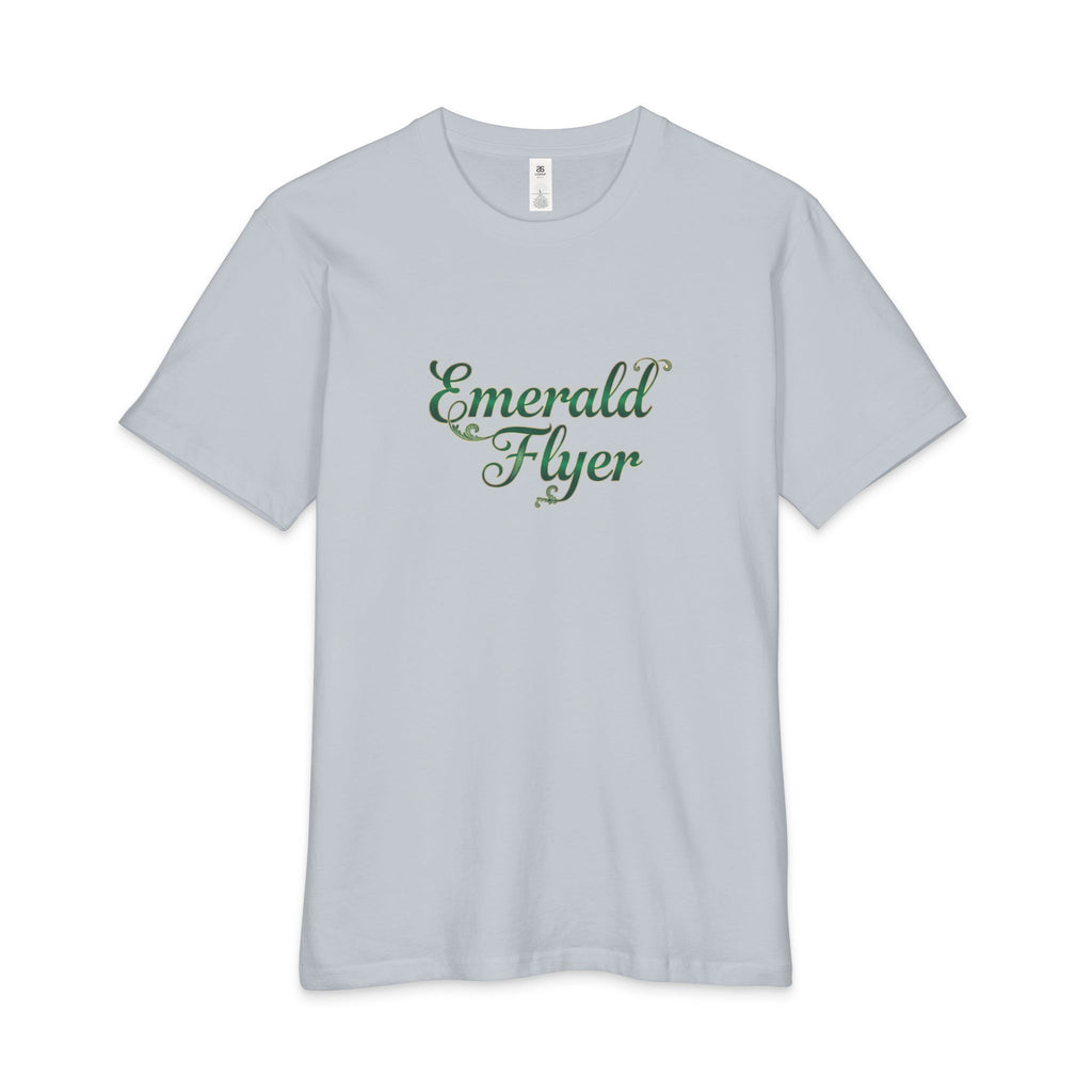 Emerald Flyer Tee — 'Born to Fly' Crown & Wings Graphic T-Shirt