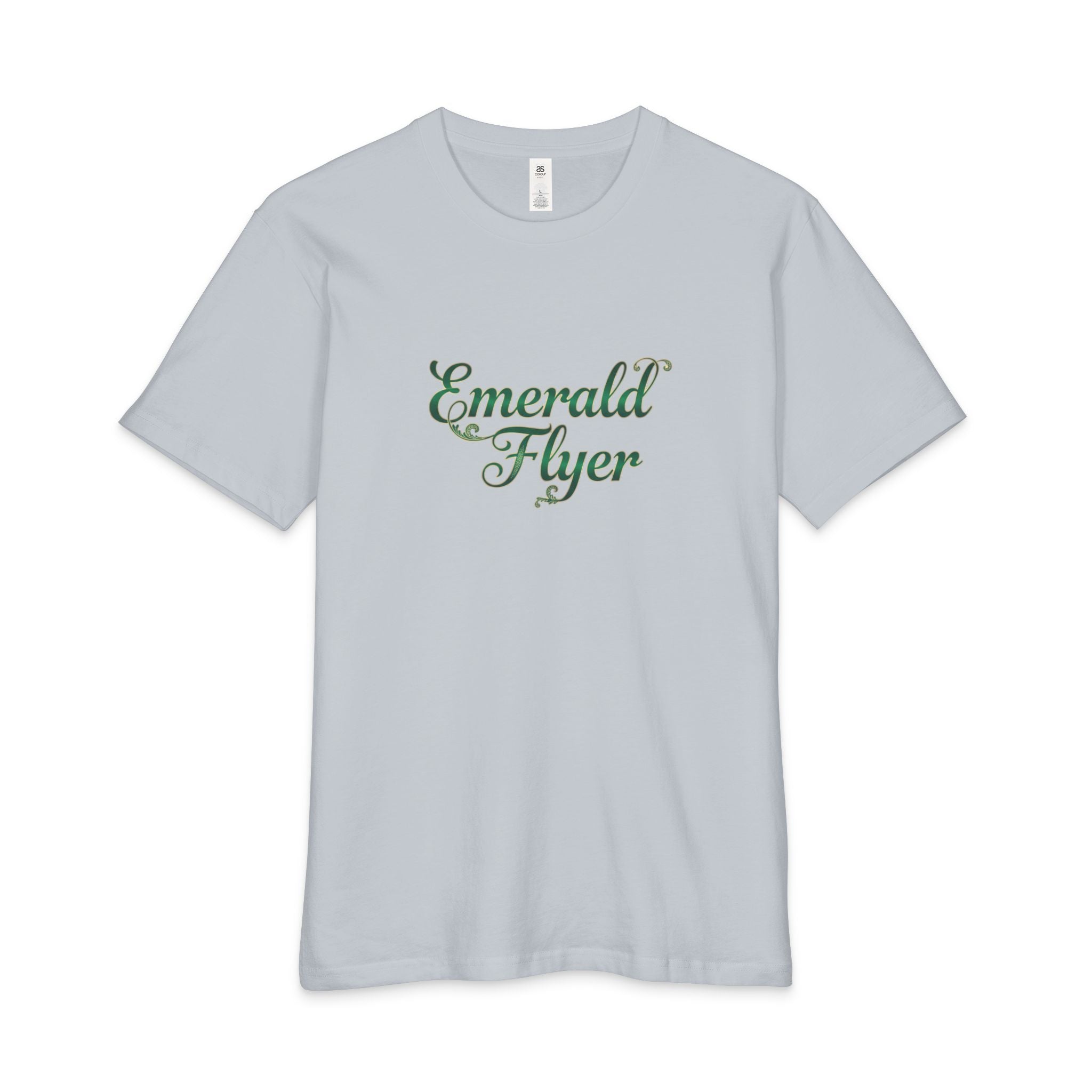 Emerald Flyer Tee — 'Born to Fly' Crown & Wings Graphic T-Shirt
