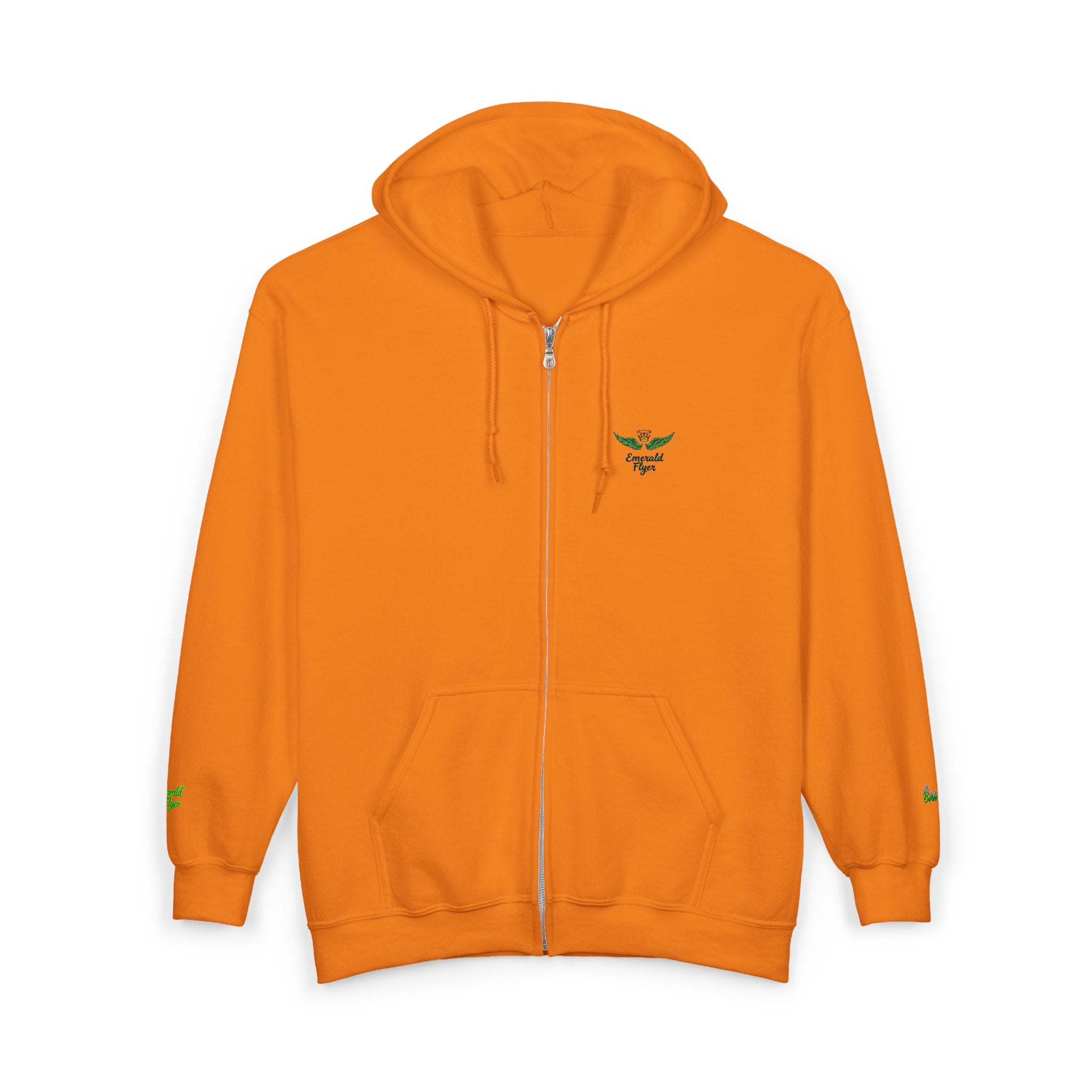 Emerald Flyer Zip Lux Cuff Emblem Sweatshirt
