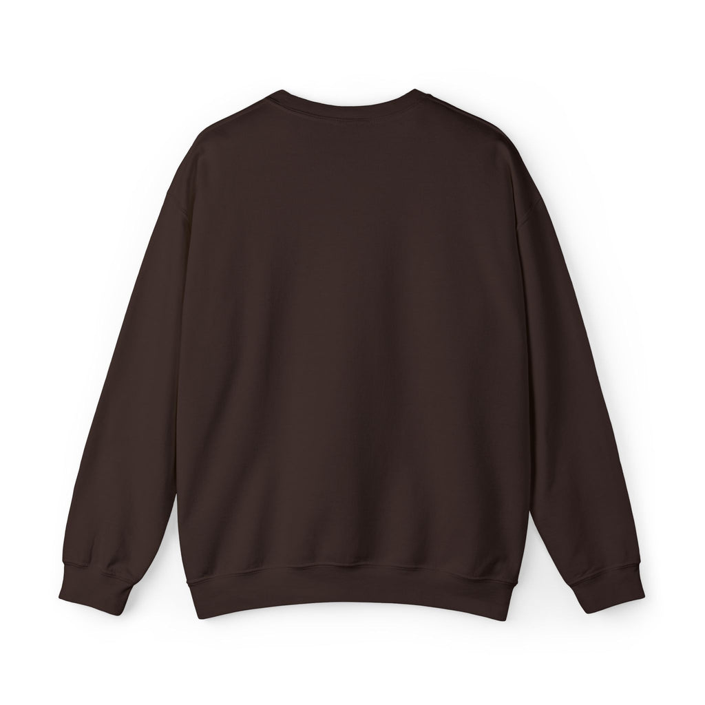 White Crewneck Sweatshirt with Tiny Green Plant Embroidery – “Plant Babe” Minimal Floral Design