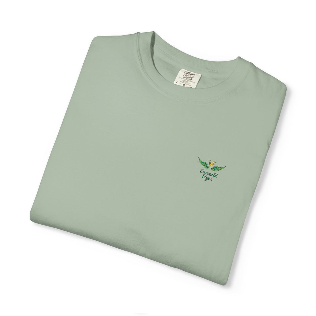 Emerald Flyer small print t-shirt
