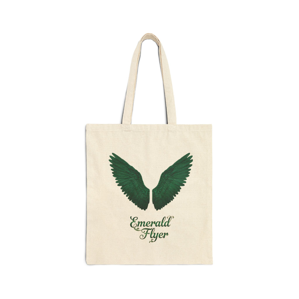 Tote Bag — Emerald Flyer Green Wings Canvas Tote