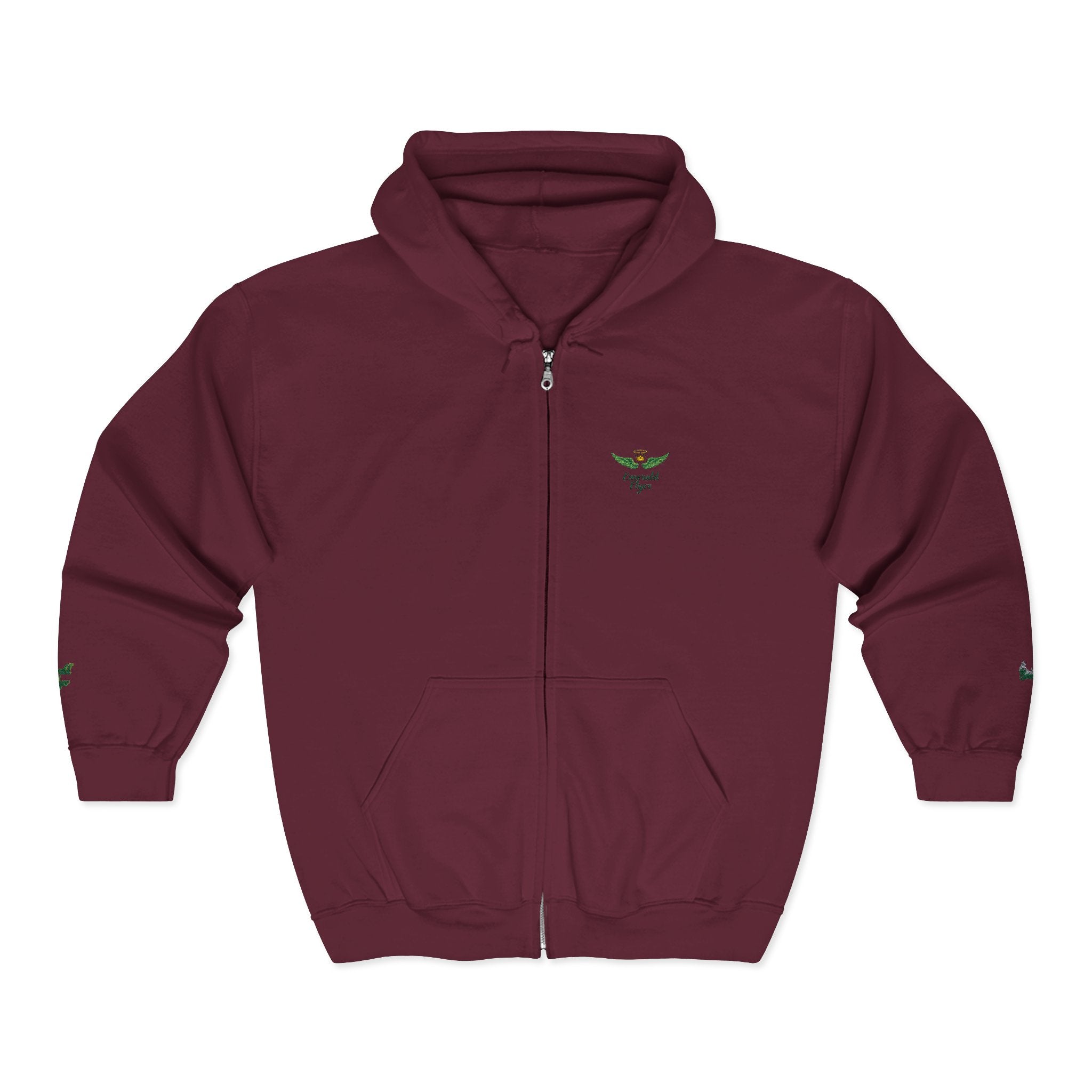 Emerald Flyer Zip Lux Cuff Emblem Sweatshirt