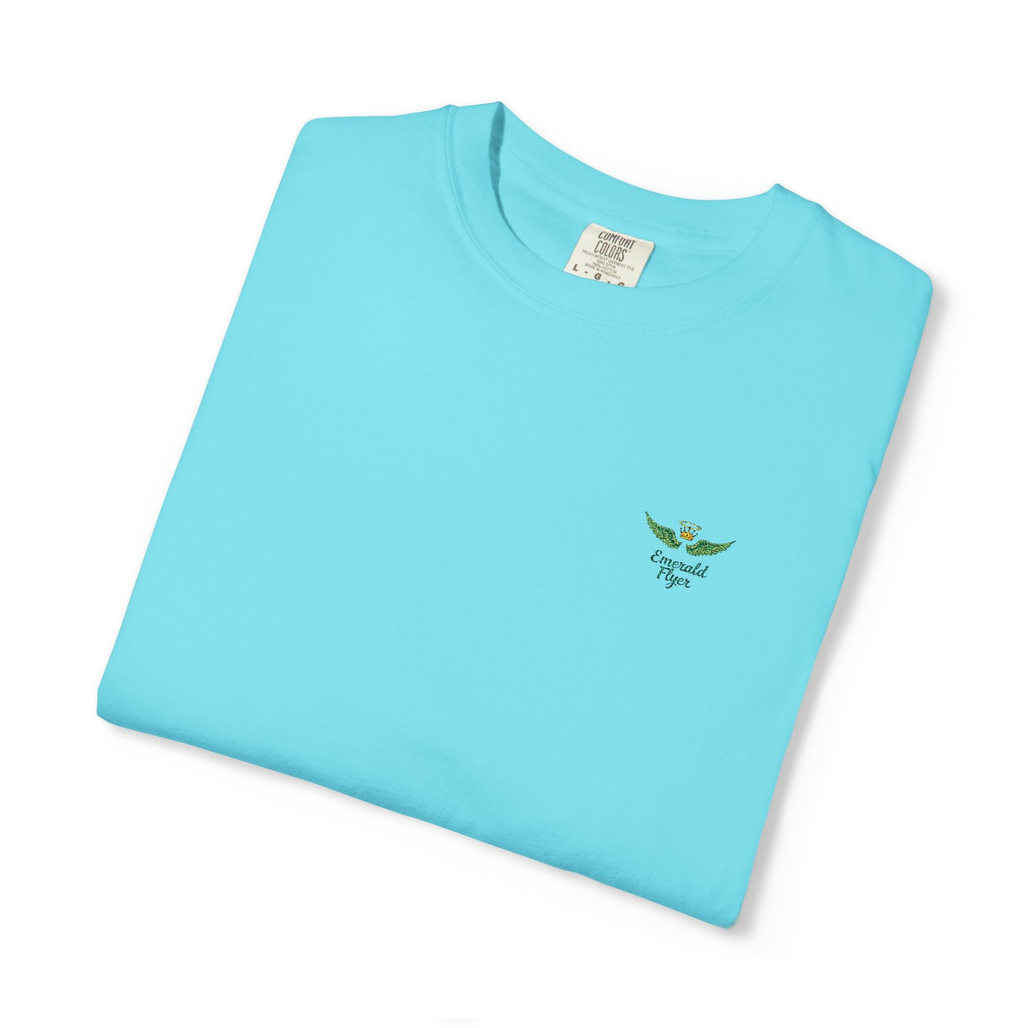 Emerald Flyer small print t-shirt