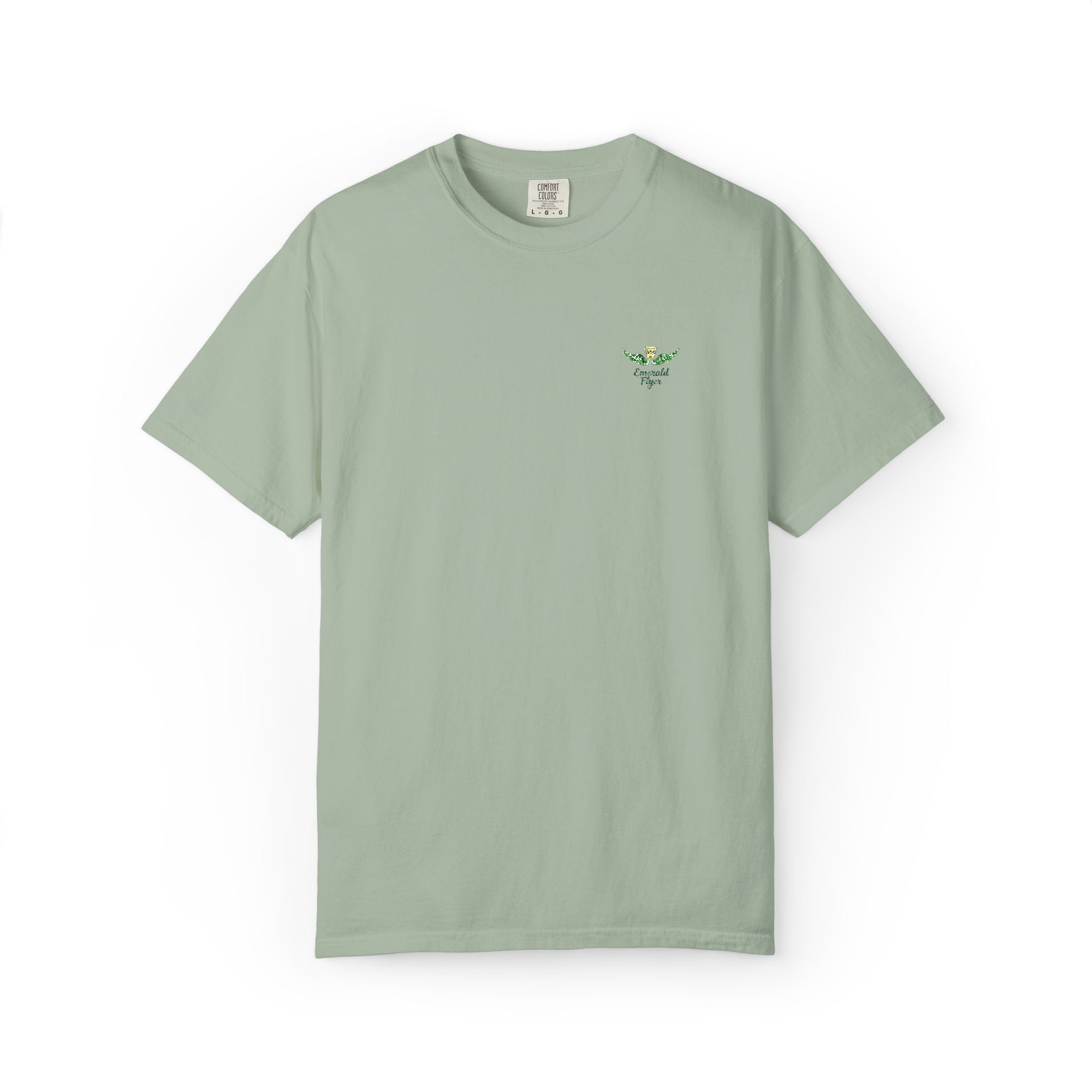 Emerald Flyer small print t-shirt