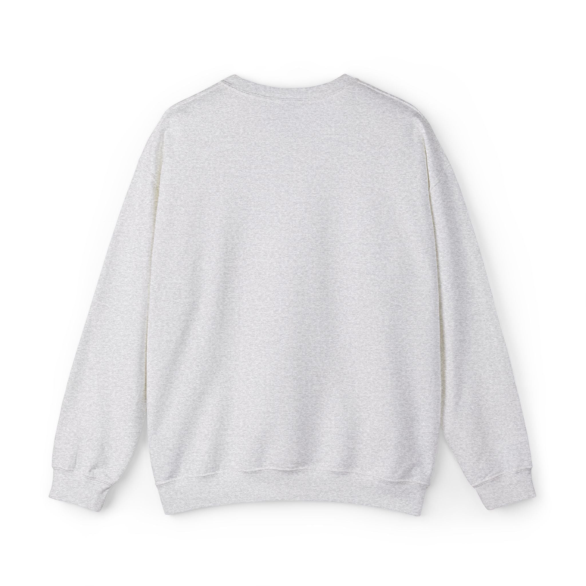 White Crewneck Sweatshirt with Tiny Green Plant Embroidery – “Plant Babe” Minimal Floral Design