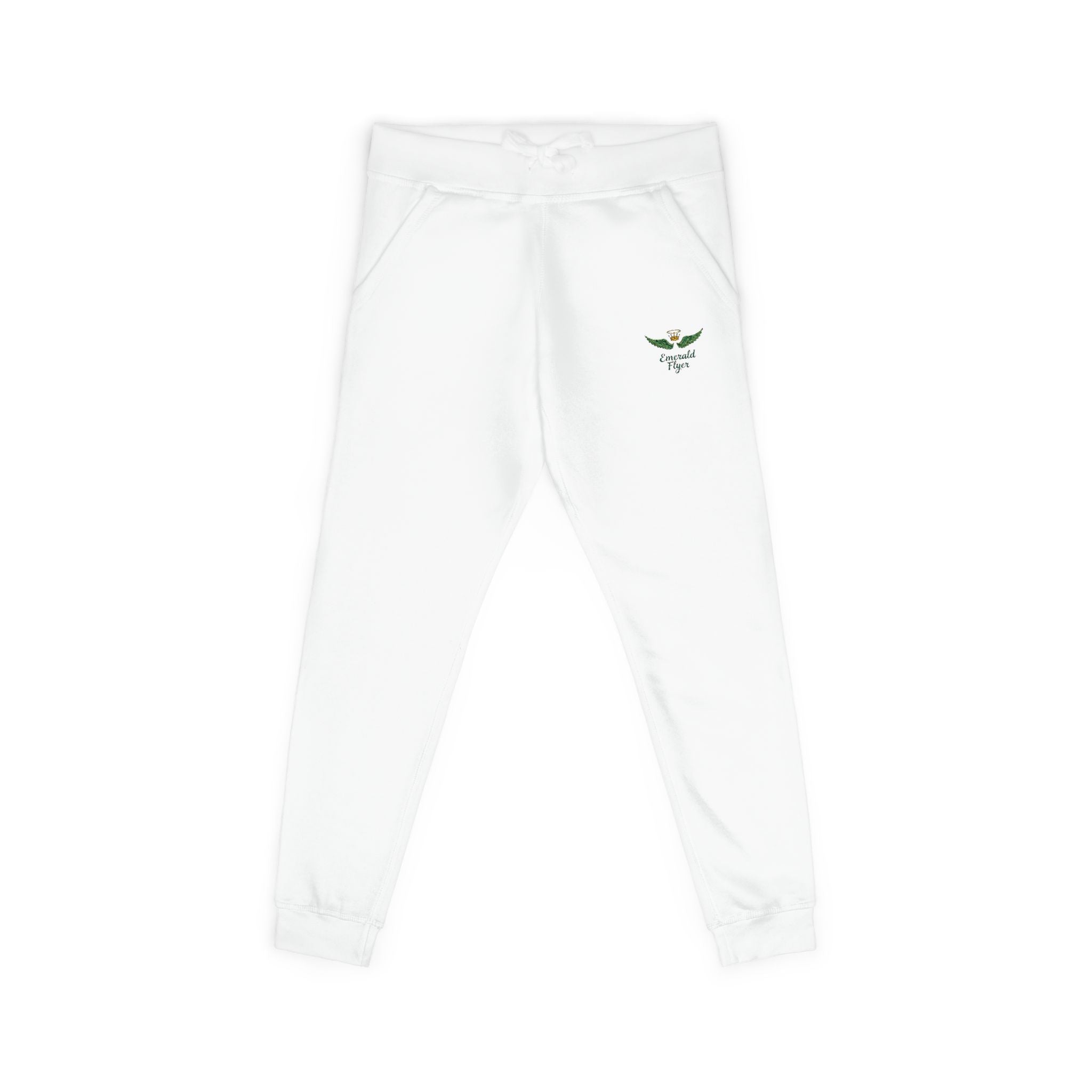 Embroidered Rose Pink Sweatpants | Cozy Fleece Joggers