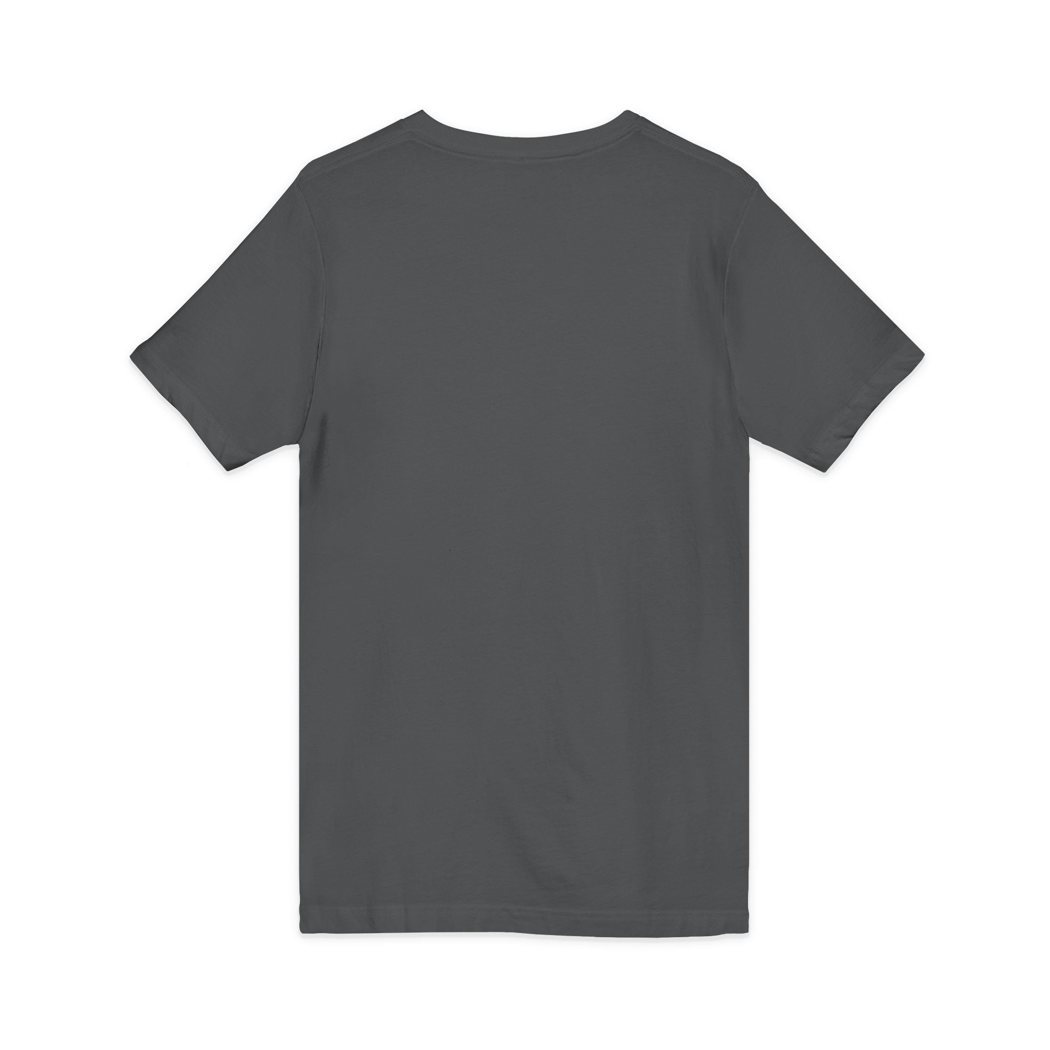 Minimal 'Grow Wild' V-Neck Tee — Small Leaf Chest Graphic, Eco Casual Shirt