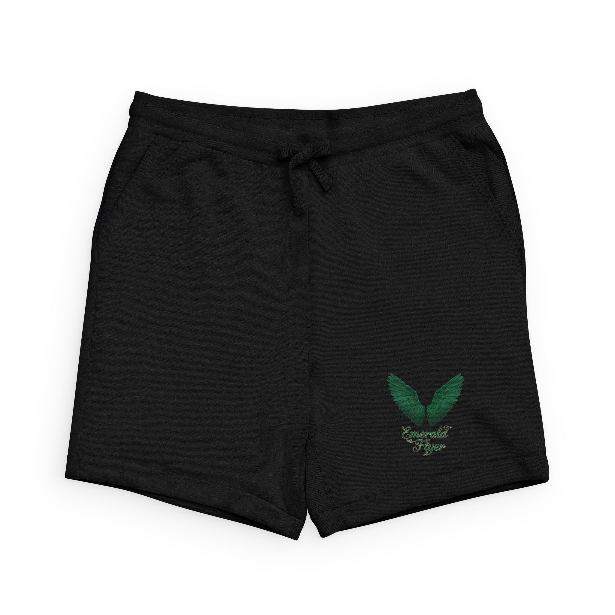 Green Wing Casual Fleece Shorts