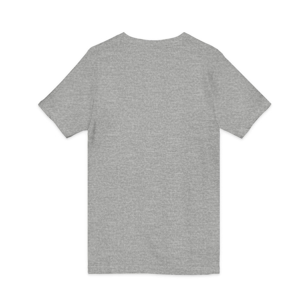 Minimal 'Grow Wild' V-Neck Tee — Small Leaf Chest Graphic, Eco Casual Shirt
