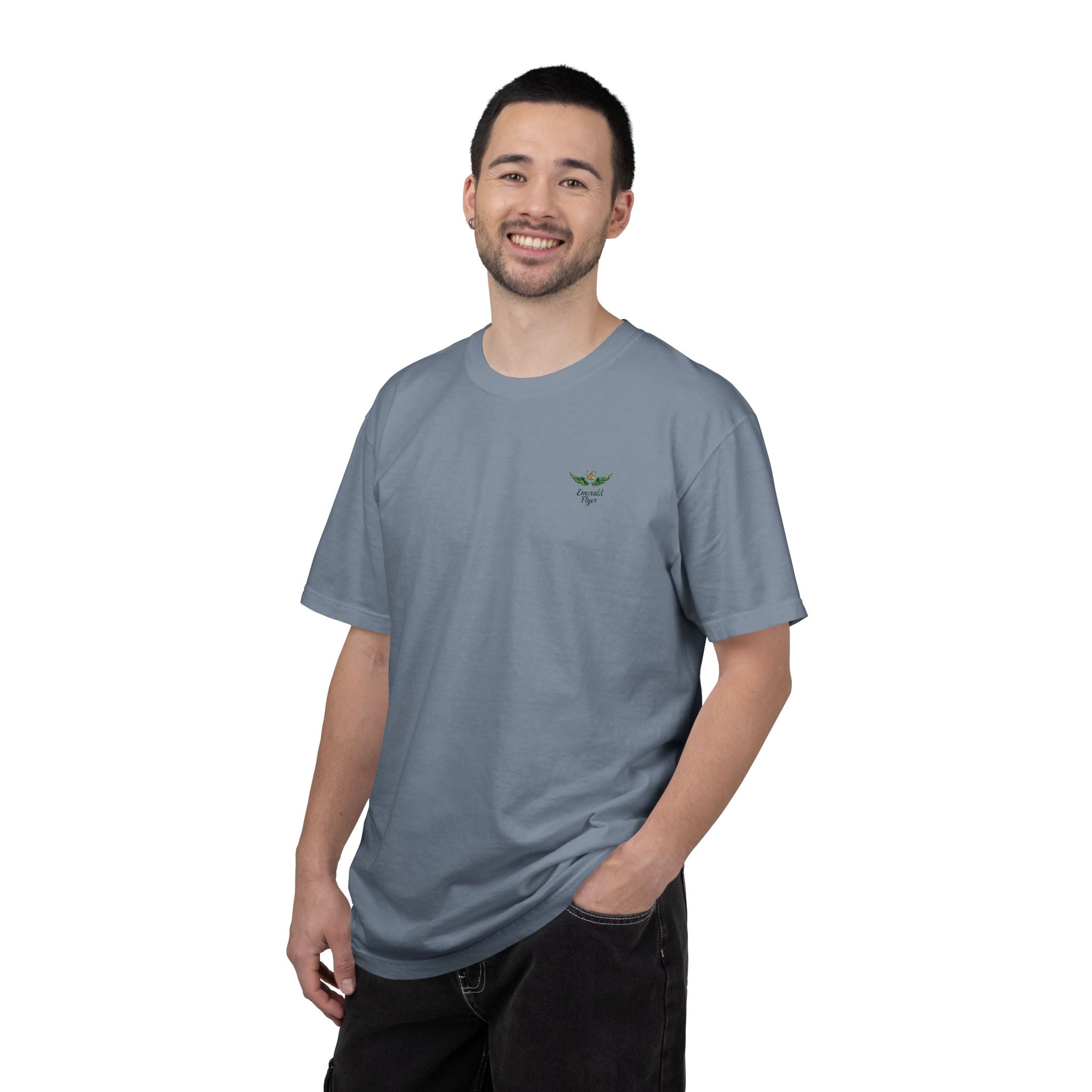 Emerald Flyer small print t-shirt
