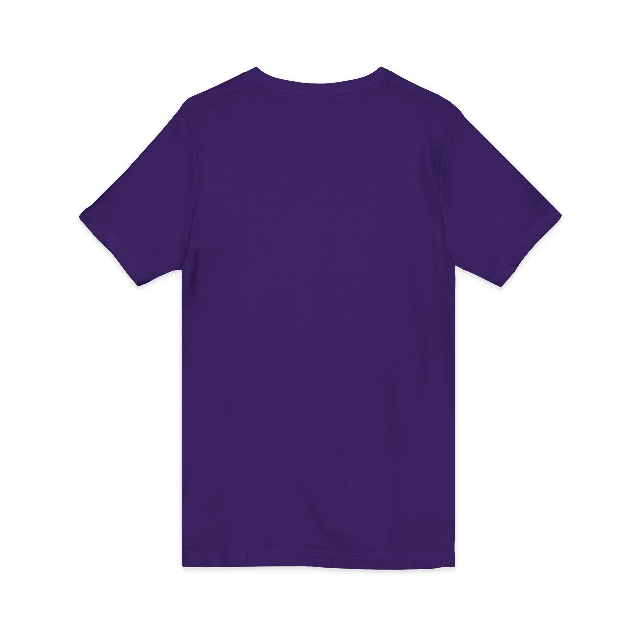 Minimal 'Grow Wild' V-Neck Tee — Small Leaf Chest Graphic, Eco Casual Shirt